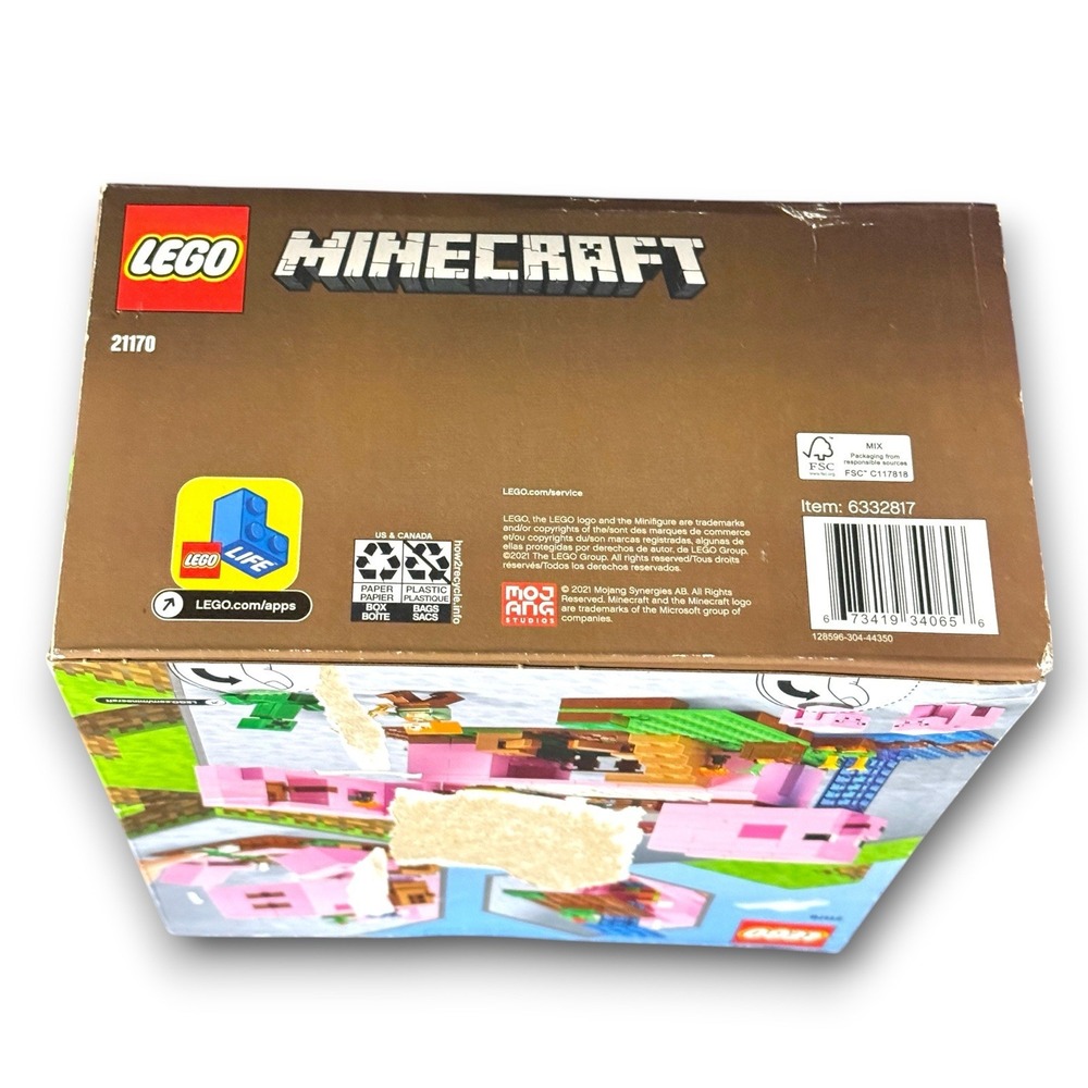 LEGO Minecraft 21170 The Pig House Retired Set New Sealed With Box Damage - Picture 6 of 6